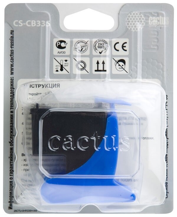 Картридж струйный Cactus CS-CB335 черный для №140 HP DeskJet D4263/D4363; OfficeJet J5783/J6413 (17m