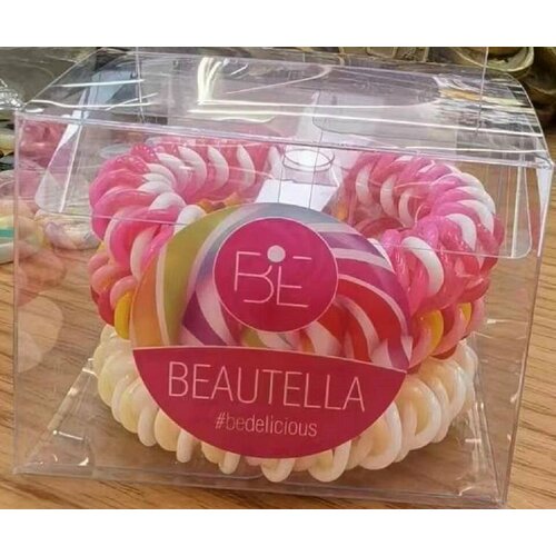 Резинка для волос BEAUTELLA LOLLIPOPS 3шт пружина ES1006