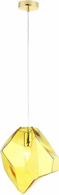 Подвесной светильник Crystal Lux NUESTRO SP1 GOLD/AMBER