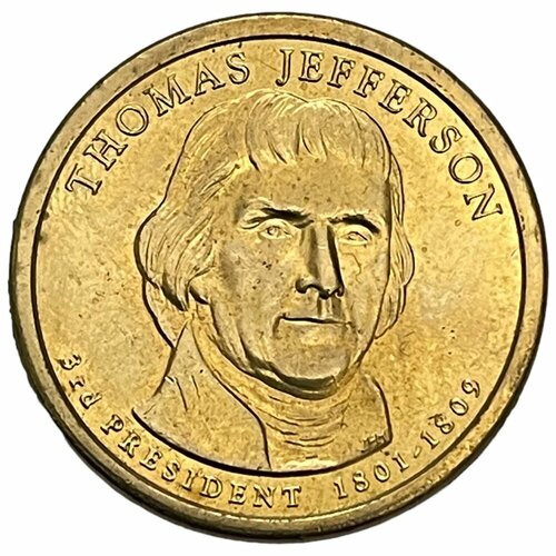 США 1 доллар 2007 г. (Президенты США - Томас Джефферсон) (D)