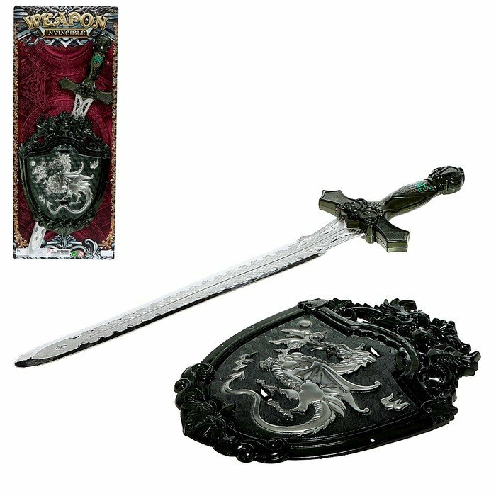Набор рыцаря «Орден Дракона», меч и щит (комплект из 5 шт)