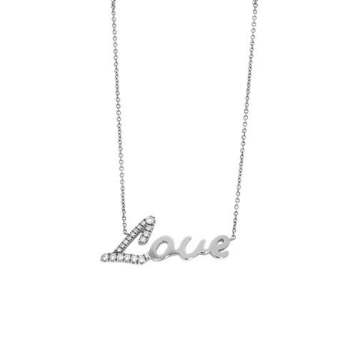 Колье Crivelli, белое золото, 750 проба, бриллиант, длина 41 см.