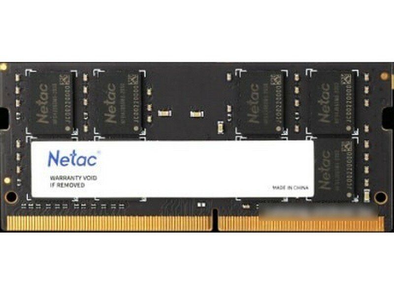 Модуль памяти Netac DDR4 SO-DIMM PC25600 3200Mhz CL22 - 8Gb NTBSD4N32SP-08