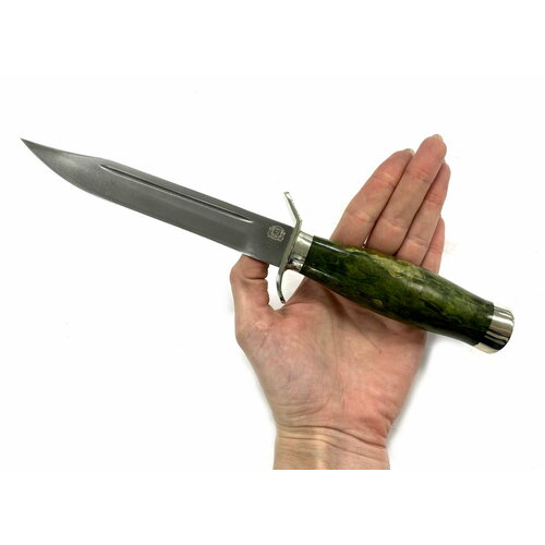 фото Нож разведчика нр-40, сталь k340, стабилизированная карельская береза ножевая мастерская сковородихина