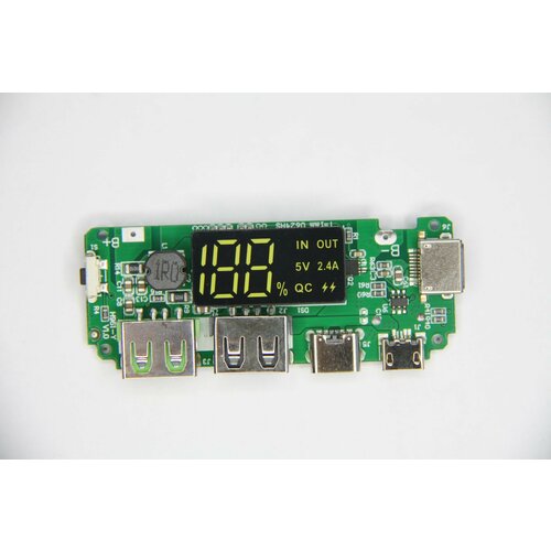 Плата для зарядного устройства для литиевых батарей Micro/Type-C USB 5V 2.4 для повербанка 18650 А