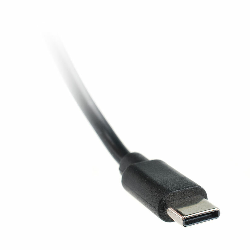 Адаптер DVTech Type-C, 600мА, 5В, черный, блок питания со встроенным кабелем — фото 1