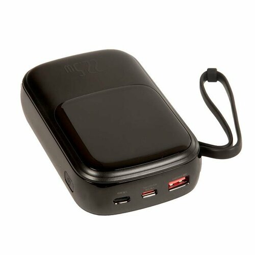 Внешний аккумулятор рowerbank BASEUS Qpow Digital Display 225W 30A 20000 mAh с кабелем Type-C черный PPQD-I01 420900₽