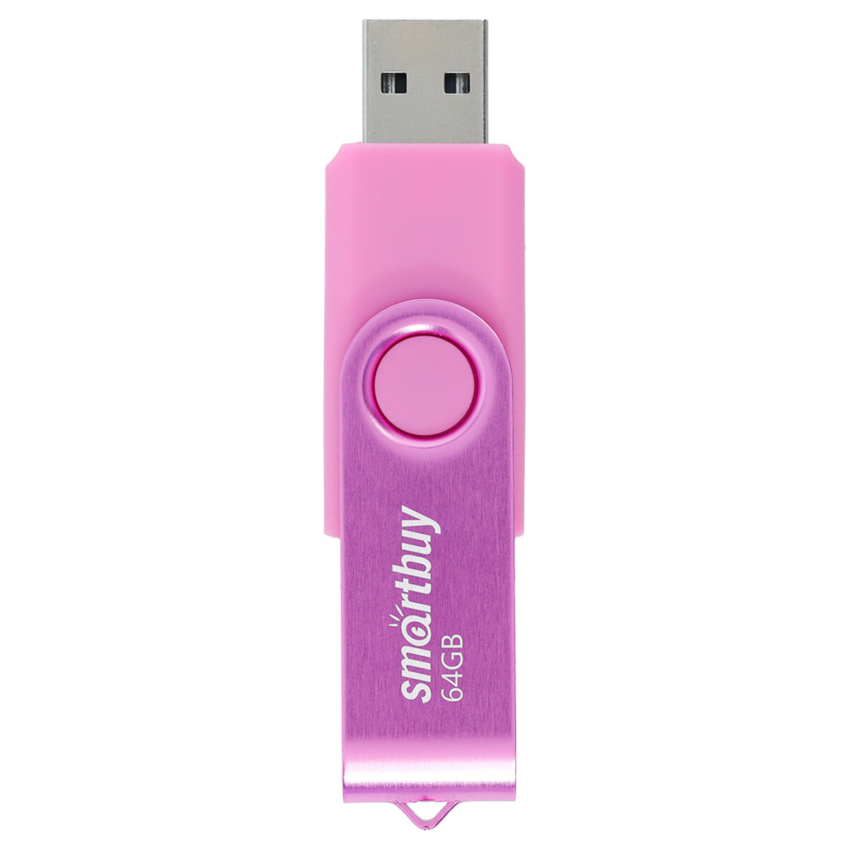 USB Flash Drive 64Gb - SmartBuy UFD 20 Twist Pink SB064GB2TWP