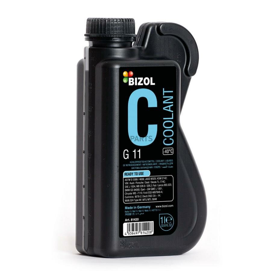 BIZOL 81420 Антифриз Coolant G11(-40) (1л)