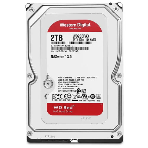 Жесткий диск Western Digital WD - Red NAS 2ТВ 796000₽