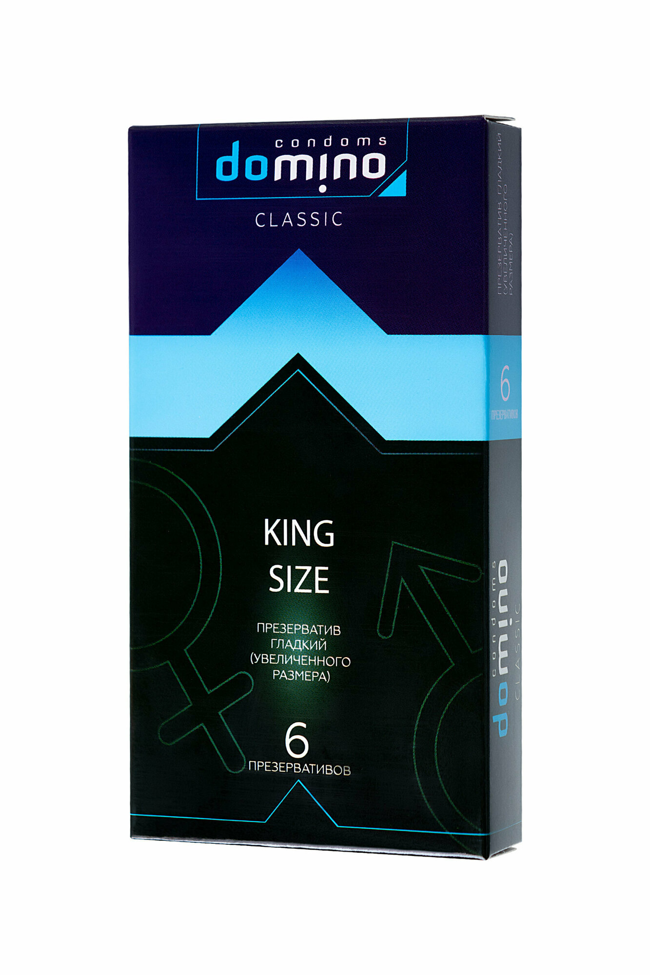 6 шт. Презервативы увеличенного размера Luxe DOMINO CLASSIC King size