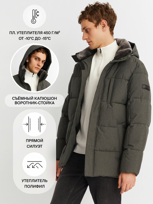 Куртка Zolla, размер XL, серый