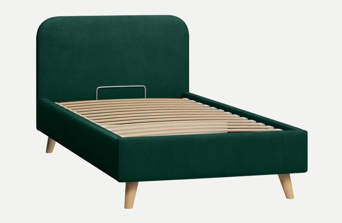 Кровать Лайтси 90 Velvet Emerald