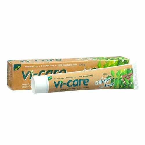 Зубная паста VI-CARE ACTIVE с нимом, 100 г (комплект из 6 шт)