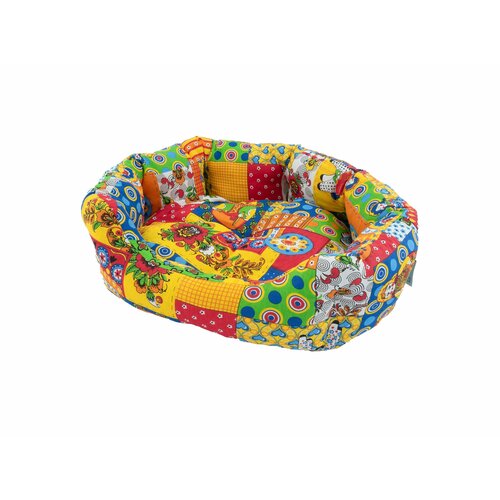 Лежанка Лучшие Друзья, Дымковская игрушка, размер 60х50х23 см