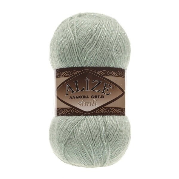Пряжа Angora Gold Simli Alize (515),100 г, 500м, 20% шерcть,75% акрил, 5% металлик (2 шт.)