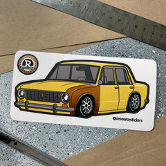 Изображение товара Наклейка машинка Жигули 2101 (желтый)