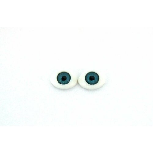 Глаза для игрушек, овальные, голубые, 1 упаковка глаза для игрушек подвижные круглые черные 1 упаковка
