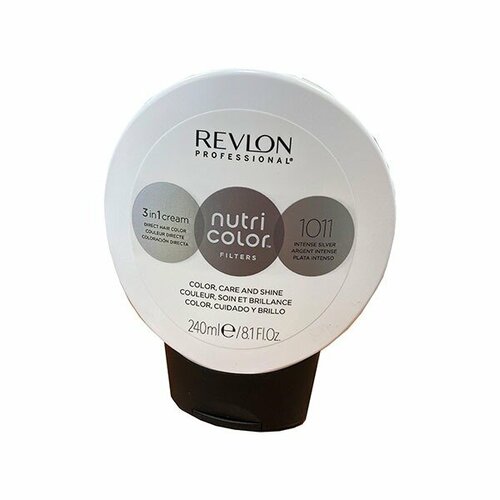 Revlon Nutri Color Creme. крем-краска для прямого окрашивания, 1011 Интенсивное серебро , 240 мл маска для волос ellips nutri color 20 мл