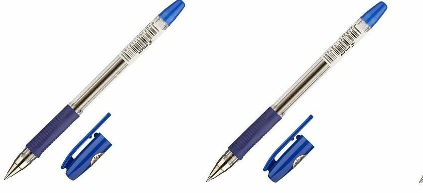 Pilot Ручка шариковая BPS, синий, 0,7 мм, круглый корпус, 2 шт