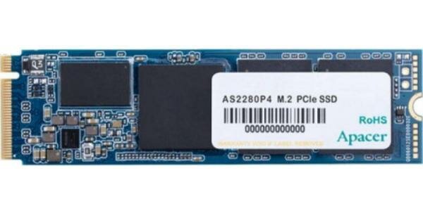 Твердотельный накопитель SSD M.2 512 Gb Apacer AS2280P4 Read 2100Mb/s Write 1500Mb/s 3D NAND TLC