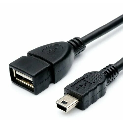 дата кабель usb miniusb 0 8 м Кабель OTG ATCOM AT2822 USB(Af) <=> miniUSB, 0.1 m