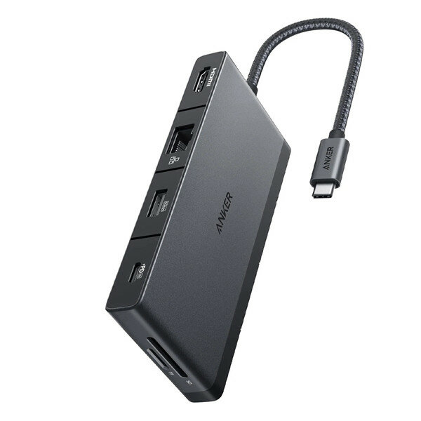 Концентратор Anker 552 USB-C Hub (9 в 1, 4K HDMI) (A8373H11) черный