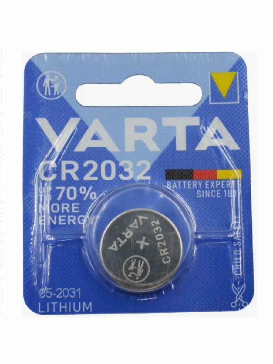 Батарейка VARTA CR2032, в упаковке: 1 шт.