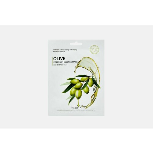Тканевая маска для лица с коллагеном и экстрактом оливы olive collagen essence mask 407₽