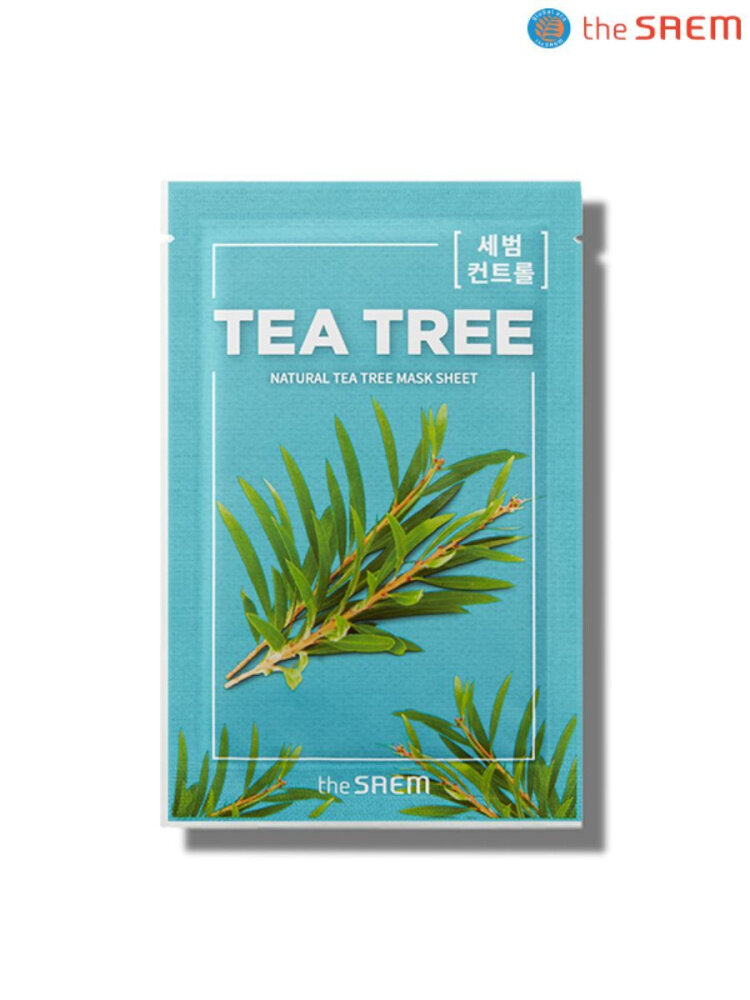 The Saem Тканевая маска Natural Tea Tree Mask Sheet, 21 мл.