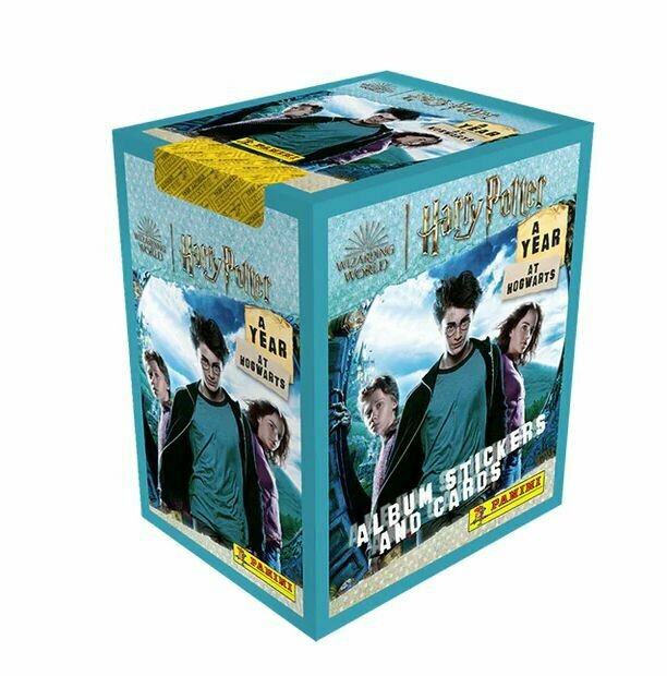 PANINIНаклейки HARRY POTTER 2023/Гарри Поттер Год в Хогвартсе (1 пакет с 4 наклейками+1 карточка) (к