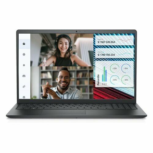 Ноутбук DELL Vostro 3520 3520-3820, 15.6", WVA, Intel Core i3 1215U 1.2ГГц, 6-ядерный, 8ГБ DDR4, 256ГБ SSD, Intel UHD Graphics, Ubuntu, черный