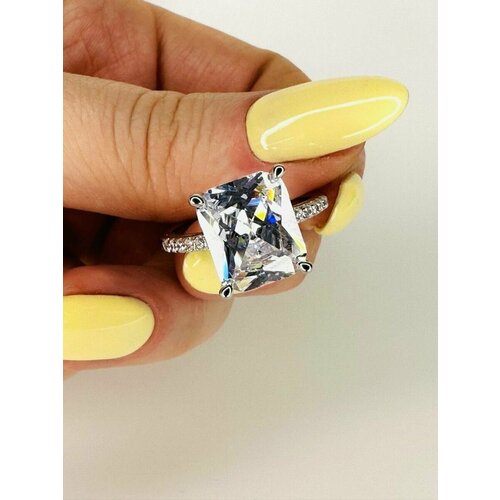 Кольцо, размер 16, прозрачный