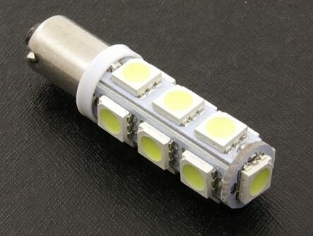 фото Светодиодная лампа Lumen T4W 12V-LED (BA9s) 5500K 1.0W Alfa BA9S-5050-13