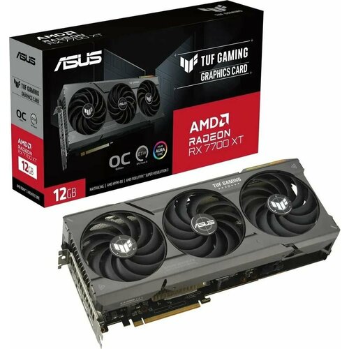 Видеокарта Asus TUF-RX7700XT-O12G GAMING RX7700XT 12G D6 (90YV0JK0-M0NA00)