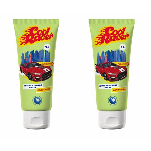 Cool Racer Зубная паста Кола Лайм, 75 мл, 2 шт.