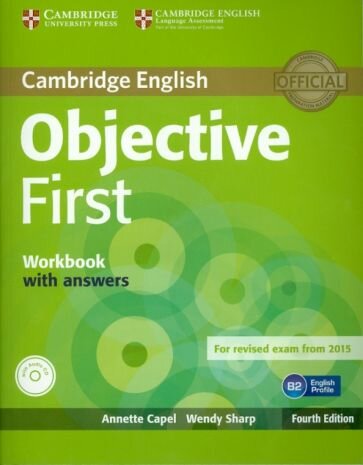 Capel, Sharp - Objective First. Workbook with answers. With Audio CD