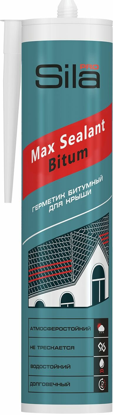 Герметик битумный для крыши PRO Max Sealant BITUM, 280мл