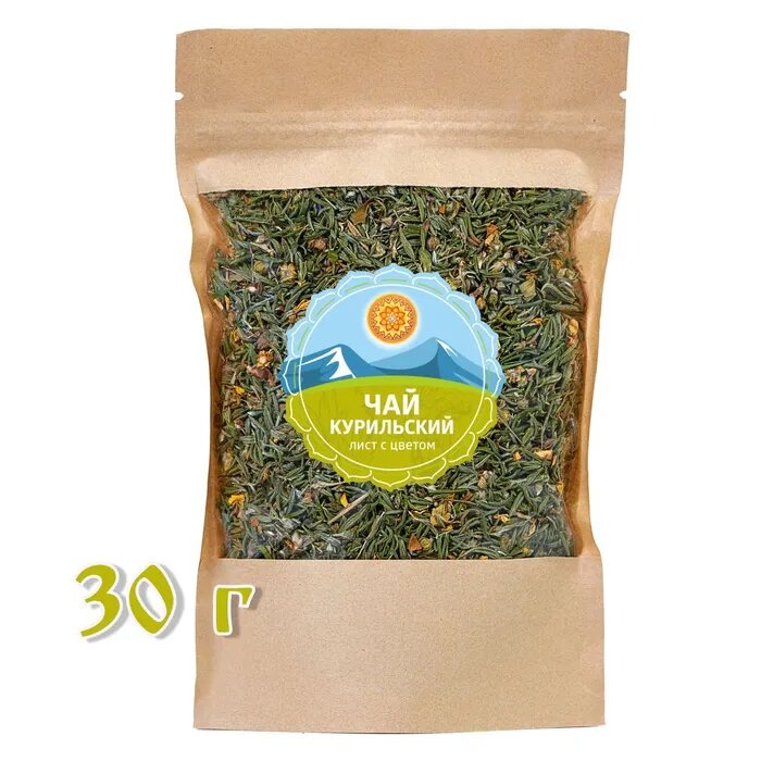 Курильский листовой чай, травяной чай, 30 г. Чайный напиток Лапчатка