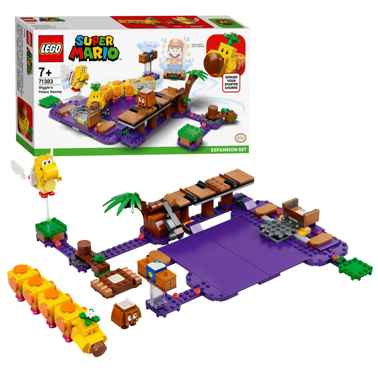Конструктор LEGO Super Mario 71383 Дополнительный набор «Ядовитое болото егозы», 374 дет.