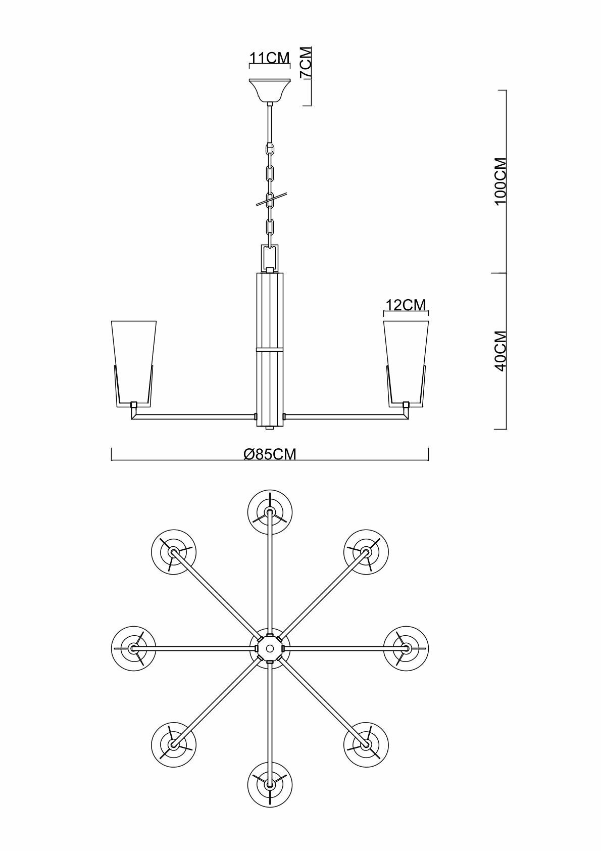 Люстра Divinare SUBRA 4503/17 LM-8 - фото №3