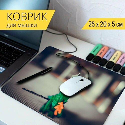 Коврик для мыши с принтом Игрушка, лего, игрушки 25x20см.