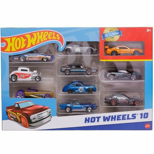 Набор машинок Mattel Hot Wheels Подарочный 10 машинок №36 54886/36