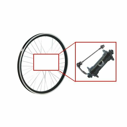 фото Колесо переднее 20" trix алюминий двойной 36h 406х19425х214мм av v-br