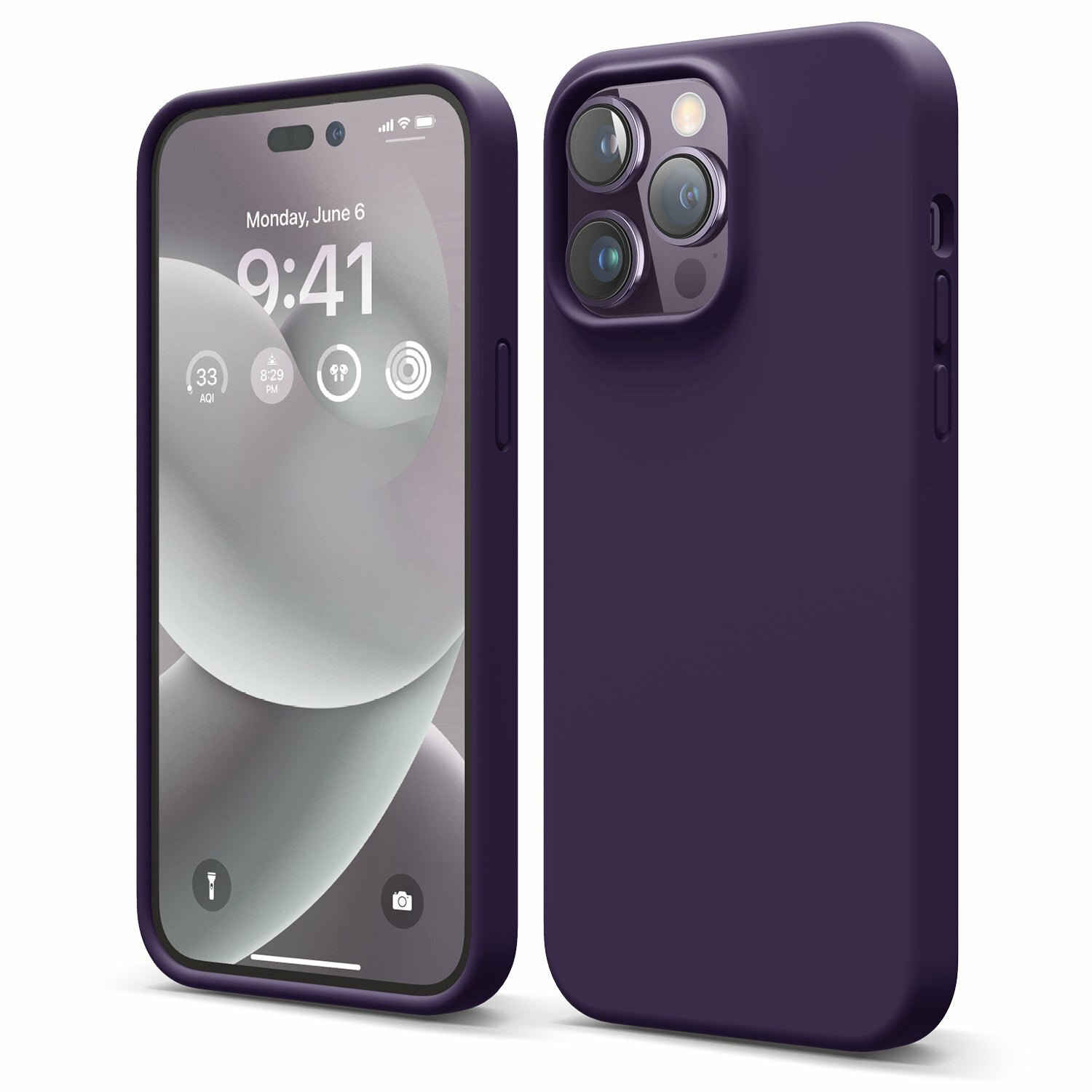 Чехол Elago для iPhone 14 Pro Premium Silicone Case Dark Purple