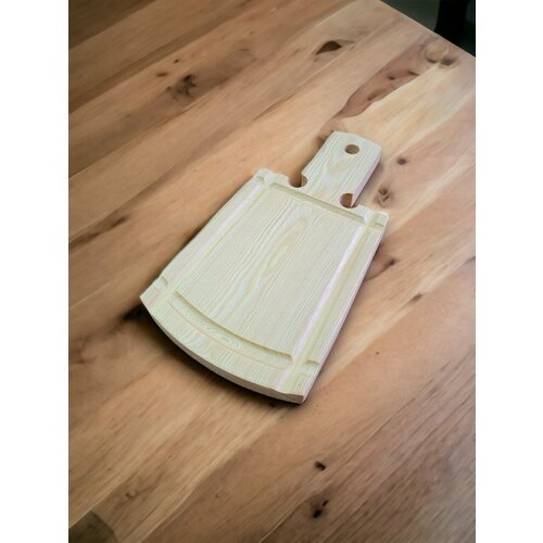 Доска разделочная фигурная, двухсторонняя из массива лиственницы (26,5х14 см)