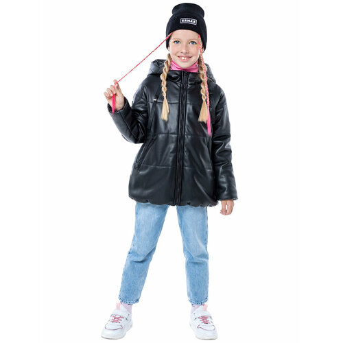 фото Куртка nikastyle, размер 158 (80), черный