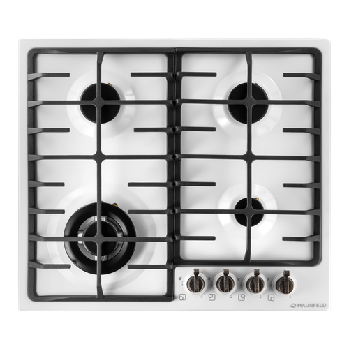 Газовая варочная панель MAUNFELD MGHE6474RWAS с рамкой белый 2649000₽