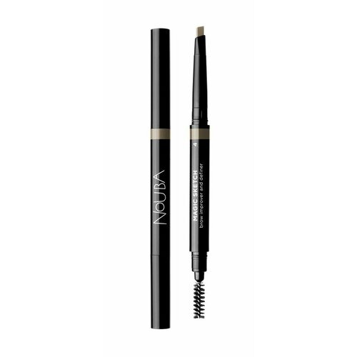 Автоматический карандаш для бровей 4 брюнет Nouba Magic Sketch Brow Pencil