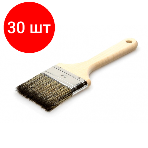 Комплект 30 штук Кисть флейцевая дработ по дереву 70х14мм Лазурный берег КФ 70х14 С7 8558₽